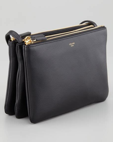 celine trio bag black ebay|celine trio crossbody bag.